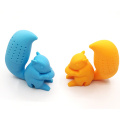 Wholesale 100% Food Grade Cute Squirrel Pattern Silicone Tea Infuser